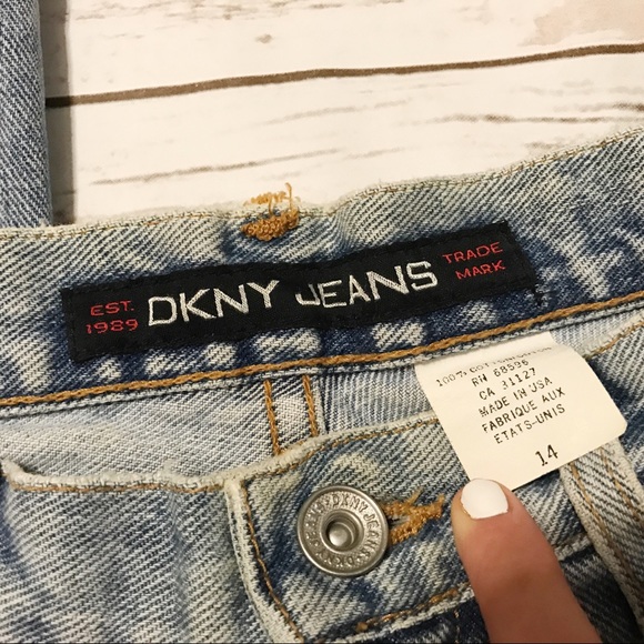 DKNY Vintage Light Wash Jeans - Picture 3 of 5